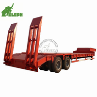 Semi-remorque modulaire à plateau bas 2Line 80T avec système de levage et de direction hydraulique à suspension pneumatique