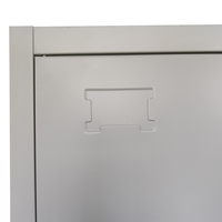 Armoire de classement en acier à 5 niveaux, double porte avec serrure et étagères réglables pour l'archivage de documents et de dossiers