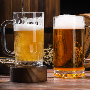 Vasos de Cerveza Clásicos en Oferta, Taza de Cerveza Resistente al Calor, Copa de Vino, Vaso para Beber, Copa de Vino y Cerveza con Asa para Bar y Fiestas - Product Image 4