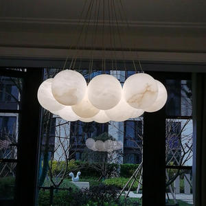 モダンなアラバスタードロップライトカフェレストラン室内装飾ライト銅アラバスターランプ - Product Image 6