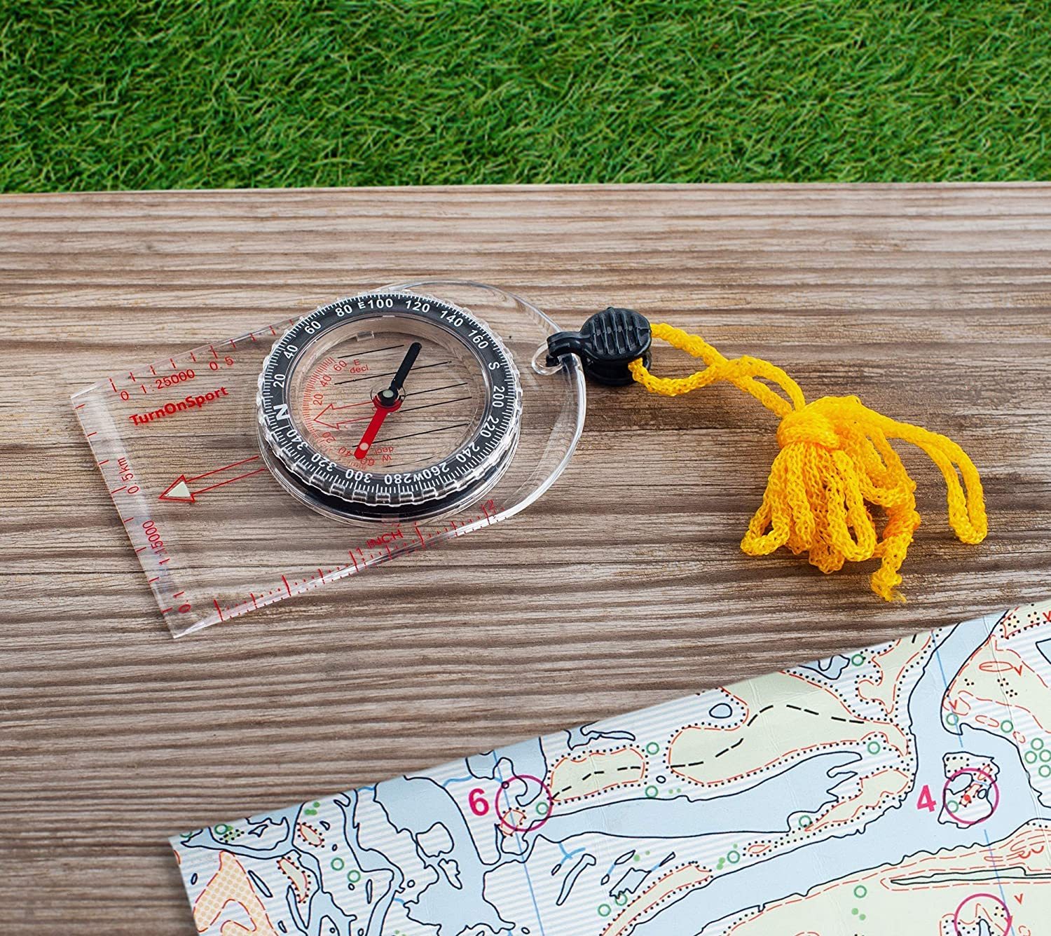 Lightweight Baseplate Ruler Map Scale Compass Mult... – Grandado