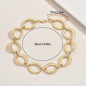 Geometric Circular <b>Ring</b> Zinc Alloy <b>Necklace</b> For Party Fashion Chains - Product Image 4