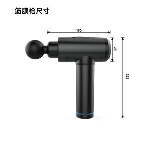 Pistolet de massage transfrontalier, 12 niveaux de vitesse, moteur sans balais, rechargeable par USB, équipement de fitness portable - Product Image 5