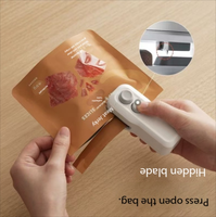 Mini-scelleuse, scelleuse de snacks, machine d'emballage portable, petite machine à sceller le plastique