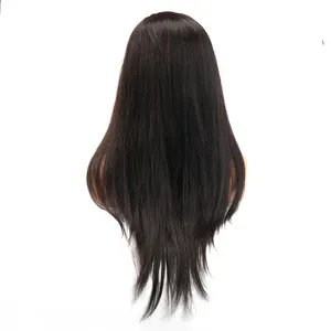 Perawat wajah pabrik Wig layanan pembuatan Wig khusus unit lurus 22 inci 13x4 Wig Frontal renda pemasok rambut manusia Cina Panjang