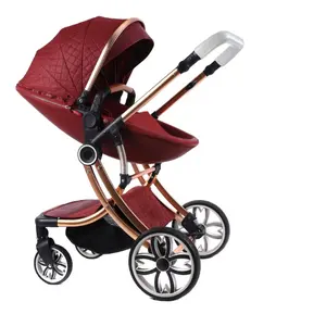 Poussette de bébé à quatre roues AG03, véhicule pliable, léger, amortisseur, pour bébés