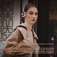 Casque circum-auriculaire ANC sans fil 5.4, best-seller KQM-02, style rétro américain avec chargement Type-C