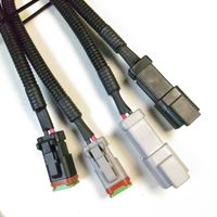 Conector de Sensor de Presión de Combustible de 4 Pines con Cables para Ford, Land Rover, Kobelco, Doosan, Daewoo, Hyundai