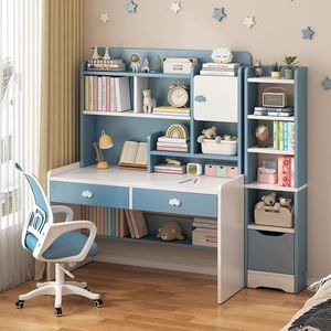 Mesa de Estudio para Estudiantes, Escritorio Infantil, Librería, Conjunto de Mesa y Silla Combinados, Mesa de Escritura Infantil Simple para Dormitorio - Product Image 4