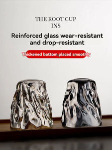Vaso de Vidrio Creative Roots, Vaso para Gargarear, Vaso de Whisky de Alta Gama, Vaso de Café Grueso Resistente al Calor - Product Image 6