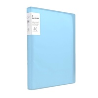 Classeur A4 en PP transparent avec feuilles à insérer, fournitures de bureau, rangement de documents d'examen pour étudiants, classeur de documents grande capacité à feuilles mobiles
