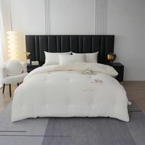 Minimalistisch Bedrukt Patroon Verdikte Ademende Wollen Quilt Comfortabele Thermostatische Deken In Huis Met Katoenen Vulling - Product Image 2