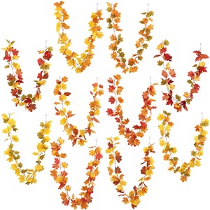 Guirnalda de Hojas de Arce Artificiales para Navidad, 177 cm, Ecológica, Decoración para el Hogar, Bodas, Techos y Paredes, Decoración Otoñal - Product Image 1