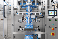 Machine d'emballage verticale automatique pour granulés, haricots, ail, noix, céréales, avec peseuse multi-têtes