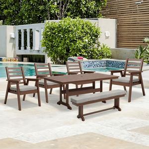 Ngoài trời HDPE bền sofa Patio ngoài trời ban công không thấm nước UV kháng khách sạn B & B muebles đồ gỗ ngoài trời - Product Image 6