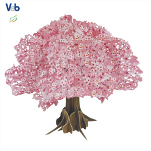 Ensemble de cartes pop-up 3D Arbre des Saisons, décorations saisonnières pliables écologiques faites à la main en carton non couché - Product Image 3