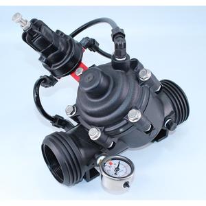 Válvula Reductora de Presión Electromagnética para Tubería de 75 mm DN65, Cuerpo de Plástico con Revestimiento de Goma, Rosca Interna, Brida, Sistema de Riego - Product Image 2