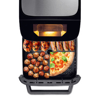 Nouvelle Friteuse à Air Chaud Intelligente 7L, Four Multifonction Électrique, Appareil de Cuisine Français, Machine à Pizza en Acier Inoxydable pour Usage Domestique
