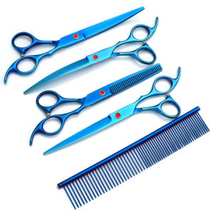 IC-70B çok renkli Pet makas kesme Pet makas köpekler Pet bakım makas seti - Product Image 4