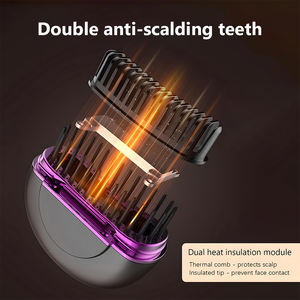 Nouvelle brosse lissante pour cheveux sans fil miniature, légère, portable, brosse lissante pour cheveux chaude - Product Image 5