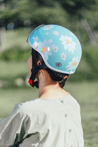 Billionsports 096M Leichter ABS+EPS Fahrradhelm im Peppermint Daisy-Stil, Halbschalenhelm - Product Image 6