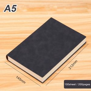 Wholesale 100 Sheets Thick Soft PU Leather <b>A5</b> <b>Notepad</b> Academic University Student Record Notebook Journal - Product Image 6