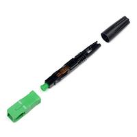 FONGKO FAST UPC SC APC Conector de Fibra Óptica de Ensamblaje Rápido Pre-Pulido Reutilizable PC FTTH Azul Verde