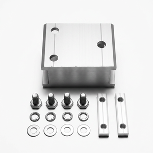 Kit de connecteurs de poutres photovoltaïques en aluminium en gros avec fixation en acier inoxydable pour système de montage de carport solaire - Product Image 1