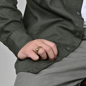 Anillo de Serpiente de Acero Inoxidable Chapado en Oro de 18K para Hombre y <span class=keywords><strong>Mujer</strong></span>, Estilo Punk Gótico, Anillo de Motero con Diseño de Animal, Joyería Resistente al Deslustre - Product Image 2