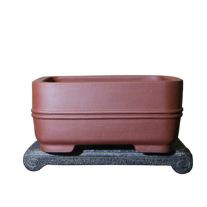 Maceta Rectangular Zisha Hecha a Mano, Estilo Chino Clásico, Macetero de Escritorio Zhang Yuhong - Product Image 5