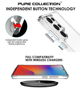 <span class=keywords><strong>Cover</strong></span> <span class=keywords><strong>trasparente</strong></span> per telefono <span class=keywords><strong>trasparente</strong></span> in TPU PC ibrido per telefono <span class=keywords><strong>trasparente</strong></span> in cristallo antiurto per Samsung Galaxy S25 Ultra S24 S23 Ultra S22 <span class=keywords><strong>S21</strong></span> - Product Image 3