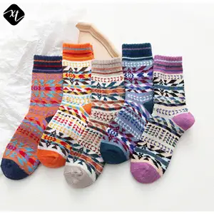 21 yeni çorap sonbahar kış Amazon wish çapraz sınır kalınlaşmış sıcak kadın tavşan yün avrupa amerikan sıcak tutan çoraplar