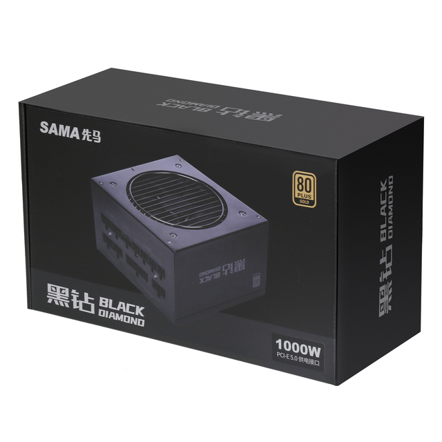 SAMA ATX 3.1 PCIE5.0 Pc Power Supplies Switch Mode Power Supply 1000W Black Switch Mode Computer Power Supply  80 Plus OEM PSU