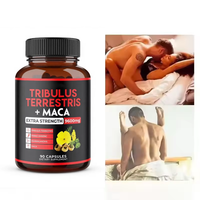 Capsules de Tribulus Terrestris avec Maca, Ginseng et Ashwagandha pour soutenir la vitalité masculine, la libido, l'énergie, la résistance et la gestion du stress