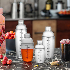 Shaker per Cocktail Trasparente da 700ml <span class=keywords><strong>in</strong></span> Plastica Alimentare Ecologica con Scala Graduata, Strumento da Bar per Ristoranti, Cucine e Bar Domestici - Product Image 3