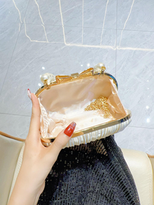 Fashionable PU Pleated Bucket Bag Diamond-studded Small Square Bag Chain Zipper Closure Women Fashion Handbag <b>Sweet</b> Lady Bag - Product Image 5