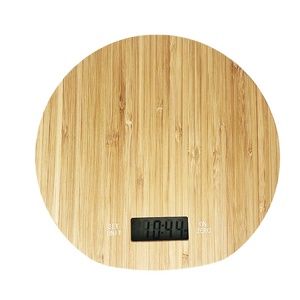 Cân điện tử nhà bếp bằng tre tự nhiên BSCI 15kg, chứng nhận LFGB, logo laser OEM, giá xuất xưởng - Product Image 3