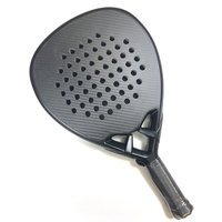 Raquettes de padel et de beach tennis en fibre de carbone 3K/12K/18K personnalisées OEM, prix usine, filet en polyester, noyau en EVA souple, 260x38mm, personnalisables