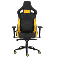 SKILLCHAIRS Trône Série Noir Blanc Dossier Haut Chaise De Jeu Racing Style Chaise D'ordinateur De Bureau Élégantes Chaises De Gamer Pas Cher