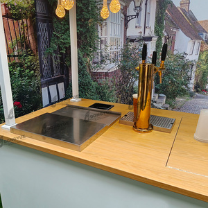 Custom Mobile Gold Beer & para Champagne Dispenser carrinho para festas de casamento Decorações - Product Image 3