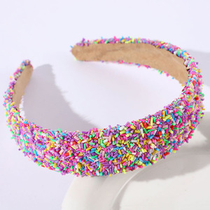फैशनेबल व्यापक-किनारे बहुस्तरीय कैंडी हेयरबैंड मीठा और ठंडा, सभी अवसरों के लिए उपयुक्त। बच्चों की पार्टियों के लिए बिल्कुल सही। - Product Image 4