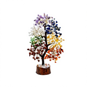 Arbre en Cristal 7 Chakras, Arbre en Pierres Précieuses Naturelles, Décoration Sept Chakras, Énergie Guérisseuse, Artisanat Feng Shui Fait Main, Approvisionnement Mondial - Product Image 1