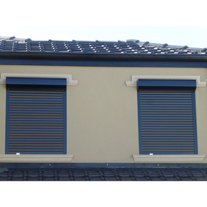 Fenêtre à <span class=keywords><strong>volet</strong></span> <span class=keywords><strong>roulant</strong></span> en aluminium de type australien coupe-vent porte de garage silencieuse personnalisée en alliage d'aluminium <span class=keywords><strong>PVC</strong></span> étanche - Product Image 6