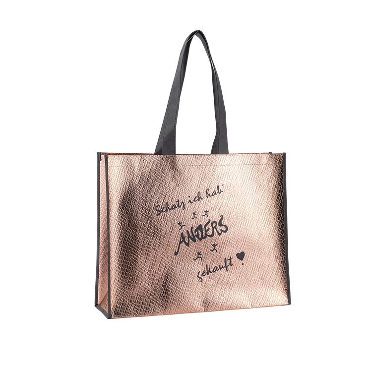 Custom Printed Promotional Grocery Tote Waterproof Lamination Recycled RPET PP Non Woven Cloth Shopping Eco Bag With Logo