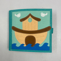 Tableau d'activités en feutre 3D pour la petite enfance : Apprentissage cognitif et identification des objets