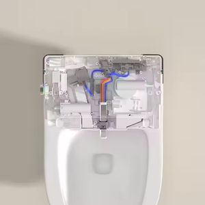 <span class=keywords><strong>Inodoro</strong></span> inteligente de cerámica para baño, montado en la pared, con drenaje, color negro mate. - Product Image 5