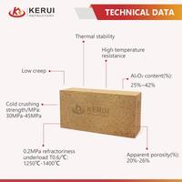 Four à briques en argile cuite des fabricants de bois rouge réfractaire isolant Kerui en Chine