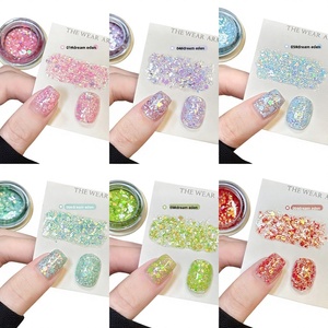 Nouveau Coffret Cadeau 2026 de <span class=keywords><strong>Colle</strong></span> à Paillettes Flash 12 Couleurs Effet Séchant Dream-seeking Eden – Édition Spéciale Rouge et Blanc pour Salon de Manucure - Product Image 4