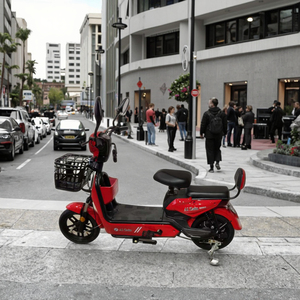Bicicleta Eléctrica Digital con Marco de Acero y Batería de Plomo-Ácido de 48V 12AH/20AH para Adultos, Motor de Cubo Trasero de 350W/500W, Bicicleta Urbana Electrónica - Product Image 2