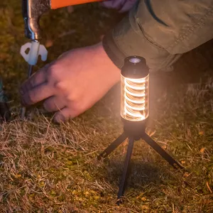 Outdoor Rechargeable Electric Tent Torch Camping Lamp Tactical Led Camping Light Camping Lantern With Hanging For Cam
